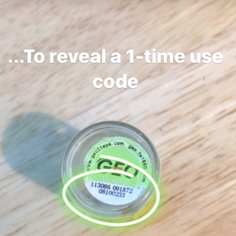 You will reveal a 1-time use serial code