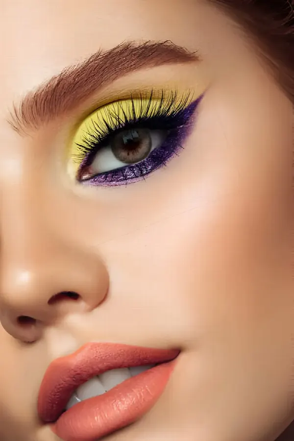 Gold colored contacts