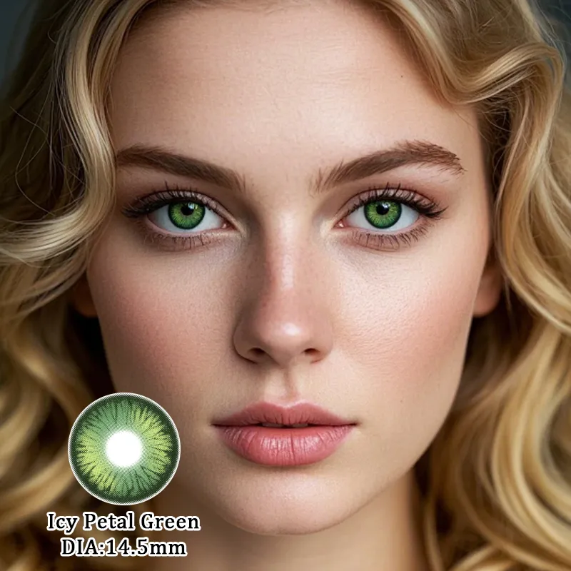 EyeLensy Icy Petal Green | 1 Year