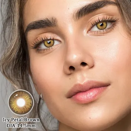 EyeLensy Icy Petal Brown | 1 Year